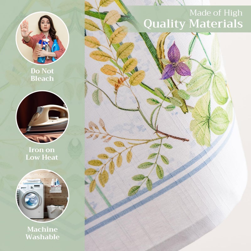 Maison d' Hermine Kitchen Towels Set of 3 100% Cotton 27.50" x 20" Reusable Cloth Tea Dish Towels Absorbent with Hanging Loop for Kitchen, Home, Dining, Cocktail Parties Spring/Summer (Fleurs De Mai) - Image 3